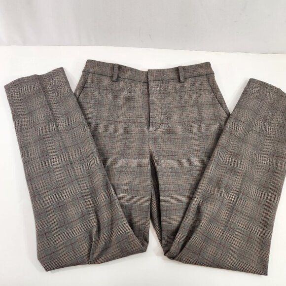 Uniqlo Ladies Plaid Dress Pants Size XS - Picture 1 of 15